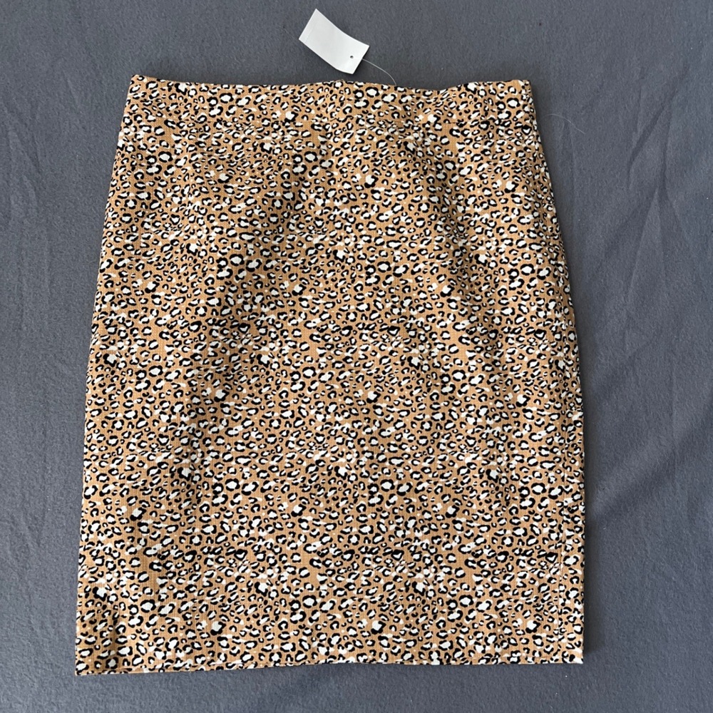 J. Crew Factory Women's Leopard Print Skirt Size 4